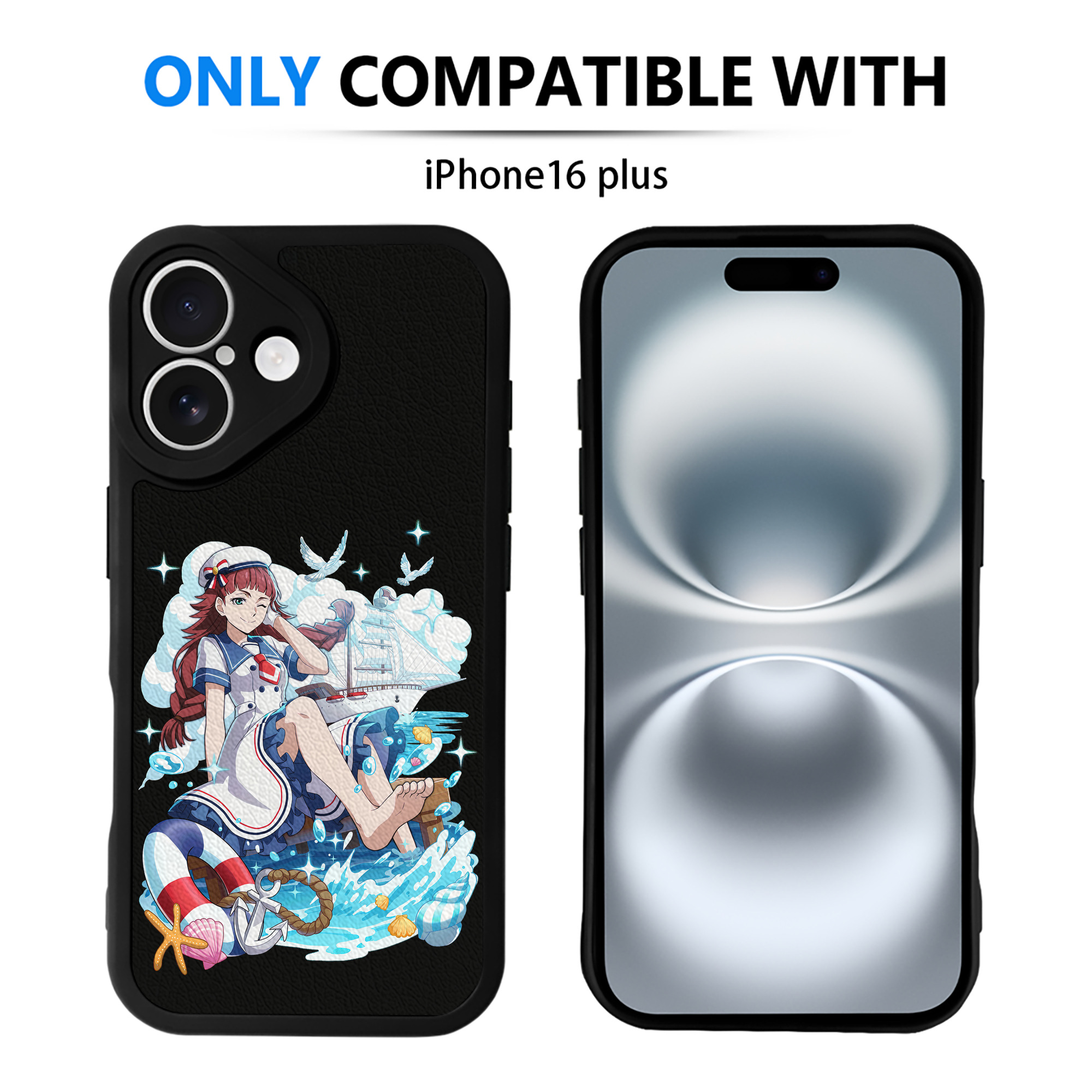 （画像用） 文豪ストレイドッグス Bungo Stray Dogs 【iPhone 16シリーズ対応】シリコンスマホケース（レザー調） 材質：シリコン